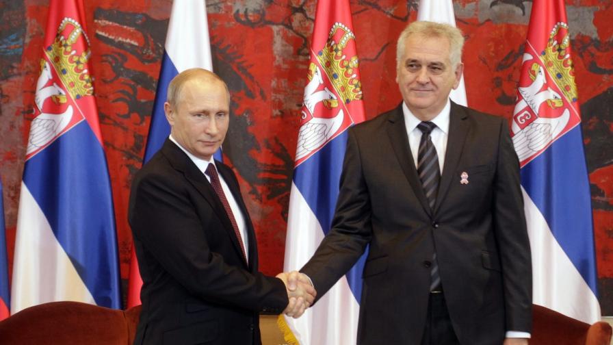 Сръбският президент Томислав Николич пред Владимир Путин: Всичко ни свързва