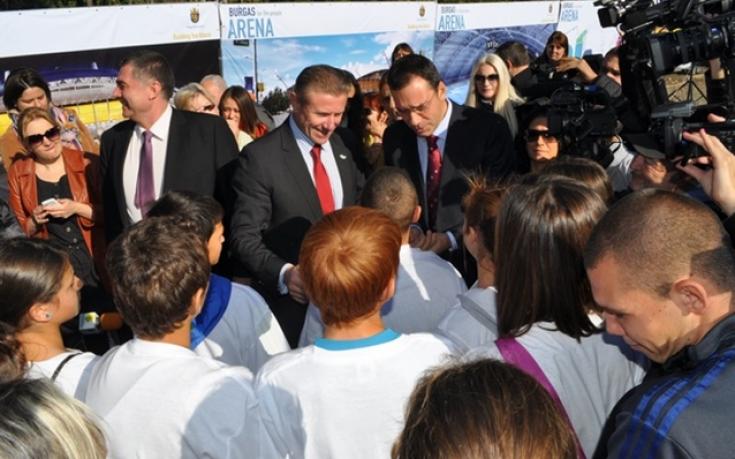 Сергей Бубка направи първата копка на Арена Бургас