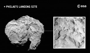 Историческо кацане върху комета днес