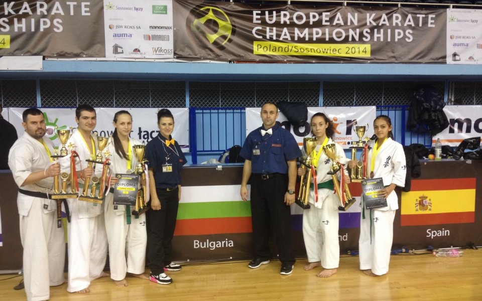 Много български медали на Европейското по карате