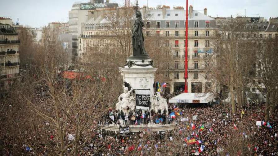 3,7 млн. души демонстрират срещу екстремизма в цяла Франция