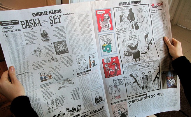 Турция: Разследват вестник, публикувал карикатури на „Шарли ебдо“