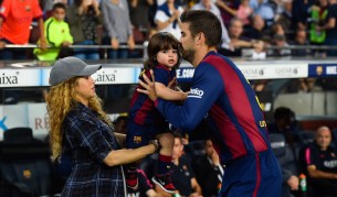 Шакира, Пике и големият им син Милан