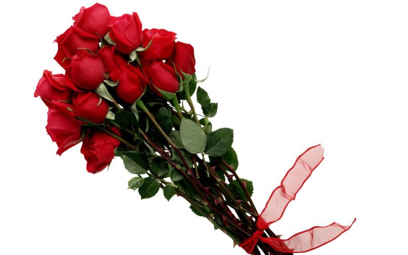 червени рози букет
