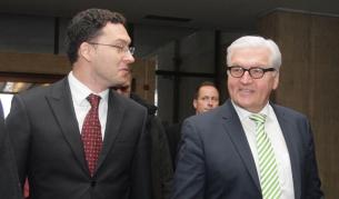 Външните министри Франк-Валтер Щайнмайер и Даниел Митов