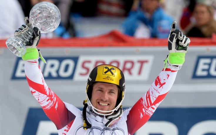 Хиршер спечели и дисциплината слалом с победа в Мерибел