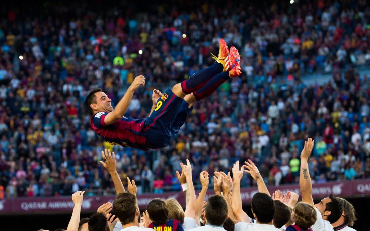 СНИМКИ: Барса отпразнува титлата и се сбогува с Шави с шампионска вечеря