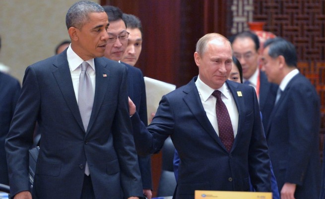 Президентът на САЩ Барак Обама и Владимир Путин