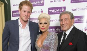 Лейди Гага, Тони Бенет и принц Хари