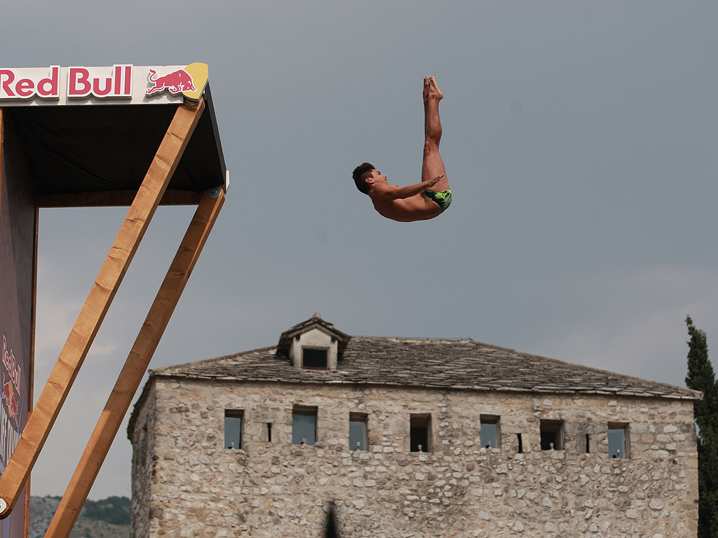 Ден първи от Red Bull Cliff Diving World Series в Мостар /Босна и Херцеговина