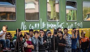 Свалени от влак бежанци в Унгария