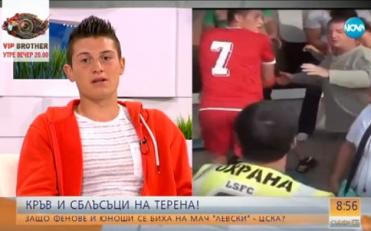 ВИДЕО: Боримиров в горещ спор с пострадалия от бутилка футболист на ЦСКА