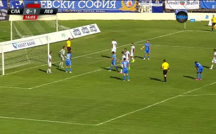 ВИДЕО: Първото полувреме на Славия - Левски