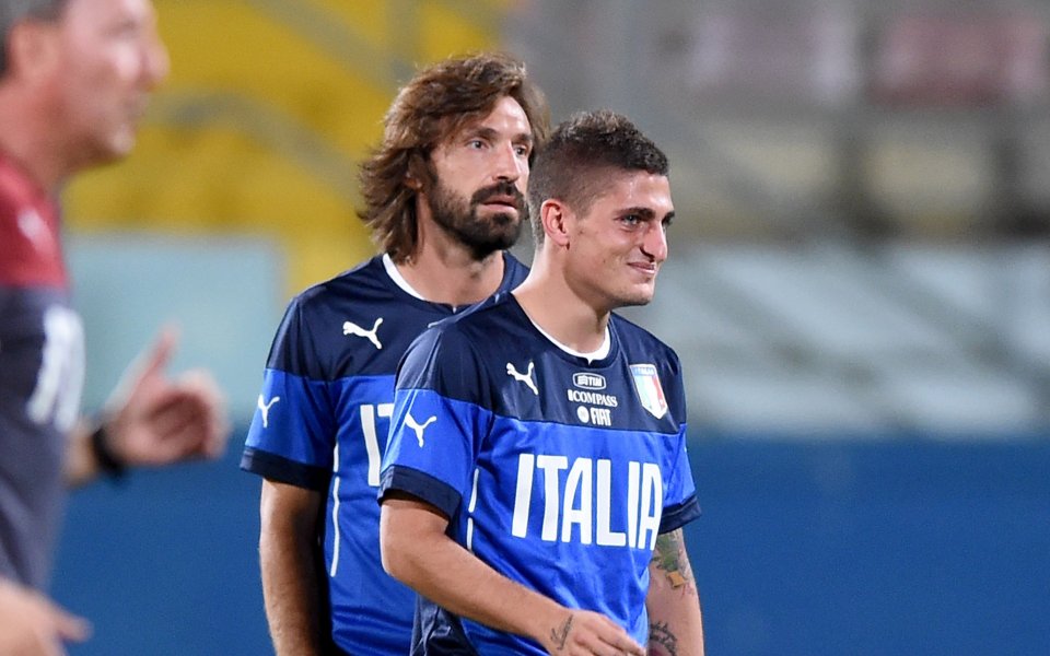 Пирло и Верати пропуснаха тренировката на Италия