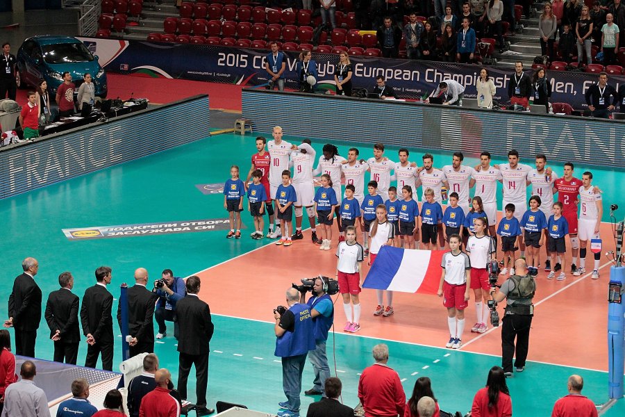 Франция Словения финал Евроволей 20151