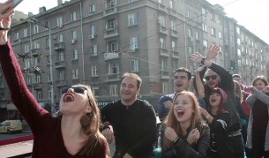 Selfie от автобуса на "Х фактор"