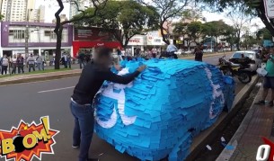 Шофьори правят уникални шеги на пътя