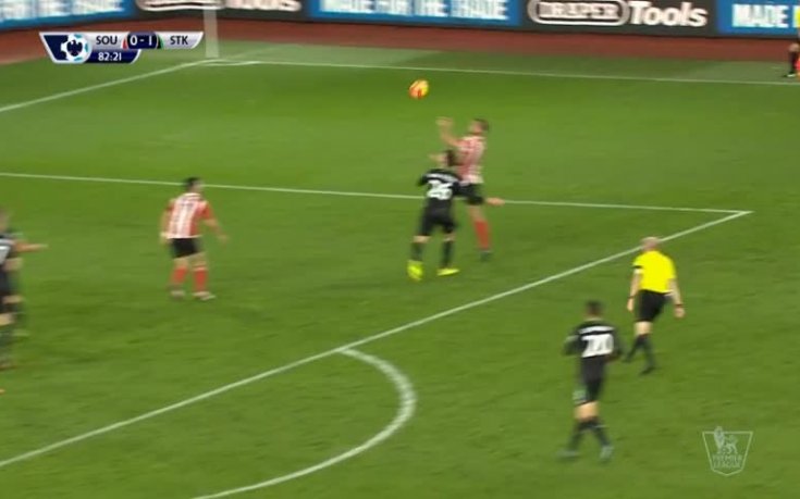 Саутхемптън - Стоук Сити 0:1, Висша лига, 13-и кръг