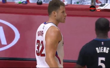 ВИДЕО: Блейк Грифин изведе ЛА Клипърс до нов успех в НБА