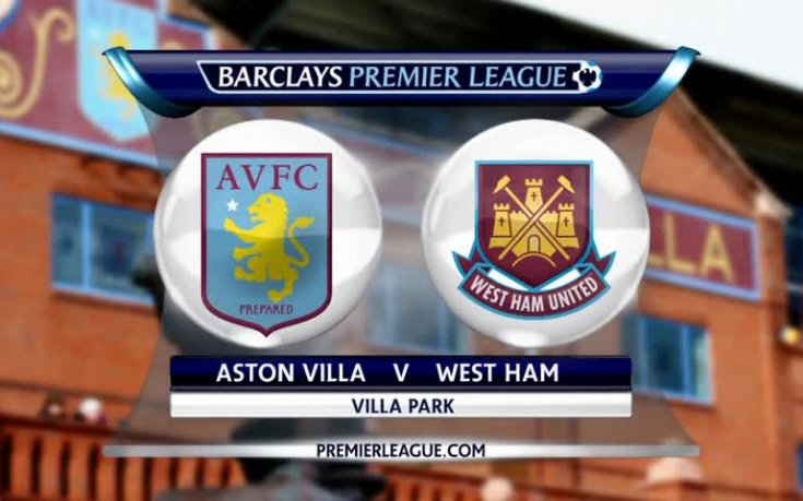 Астън Вила - Уест Хем 1:1, Висша лига, 19 кръг
