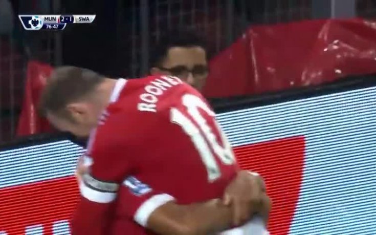 Манчестър Юнайтед - Суонси Сити 2:1, Висша лига, 20-и кръг