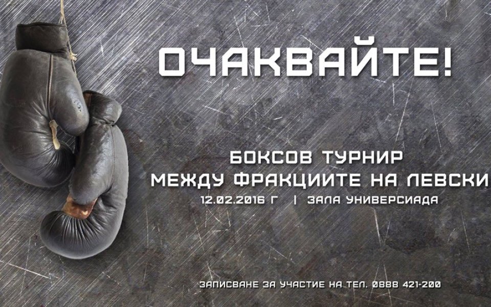 Свободата да избираш - IV-ти боксов турнир между фракциите на привържениците на Левски София