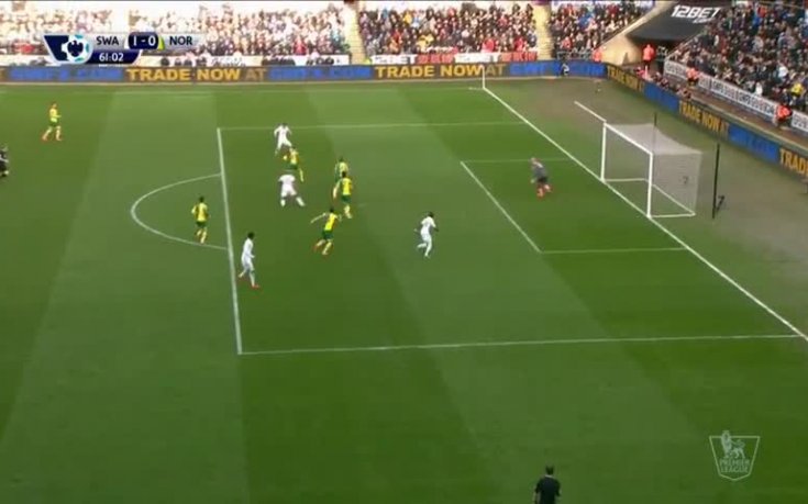 Суонси - Норич 1:0 /Висша лига, 29 кръг/