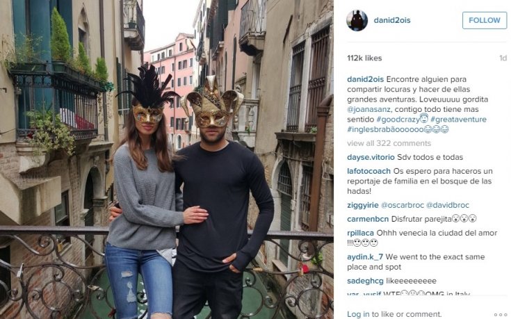 Романтичният Дани Алвеш заведе любимата във Венеция