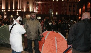 Протест в София с кемпъри и палатки срещу забраната за къмпингуване във България