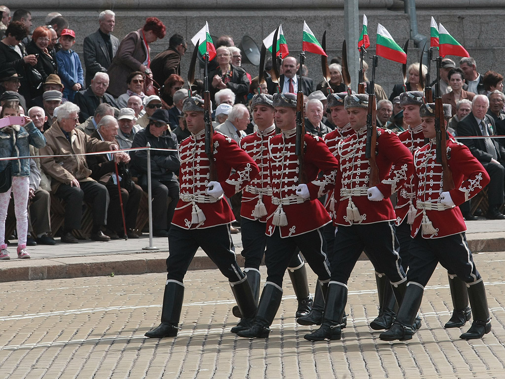 Военния парад в столицата на представителните части на Българската армия