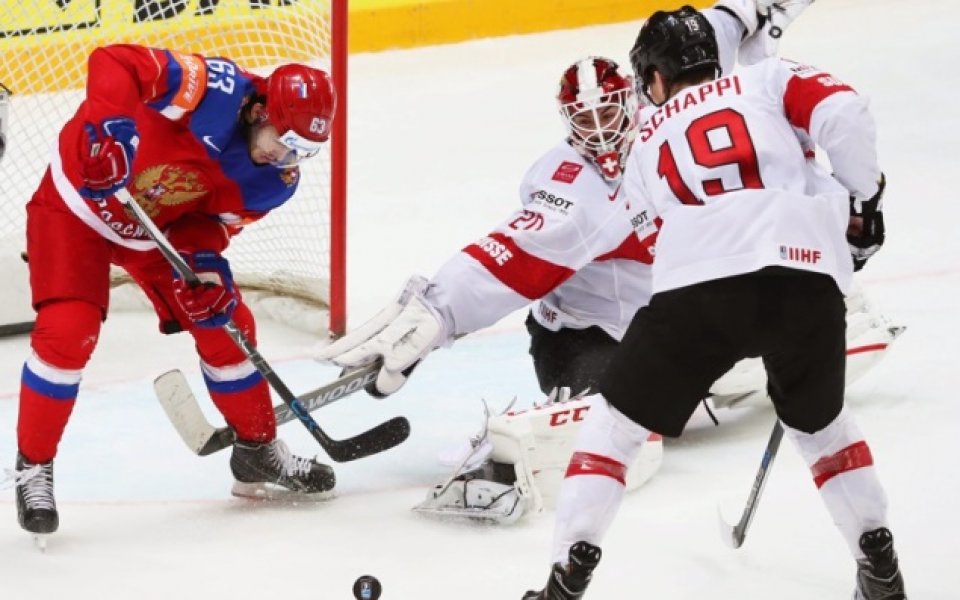 Русия с нова категорична победа на световното по хокей на лед