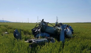 Хеликоптер се разби край Несебър, пилотът е загинал (снимки)
