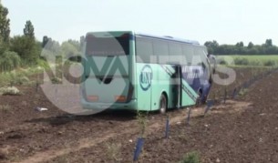 Автобус катастрофира край Силистра, десет пострадали