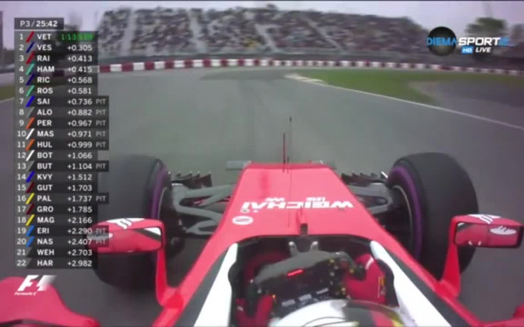 Фетел най-бърз в третата свободна тренировка в Канада