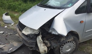 Верижна катастрофа на 5 автомобила