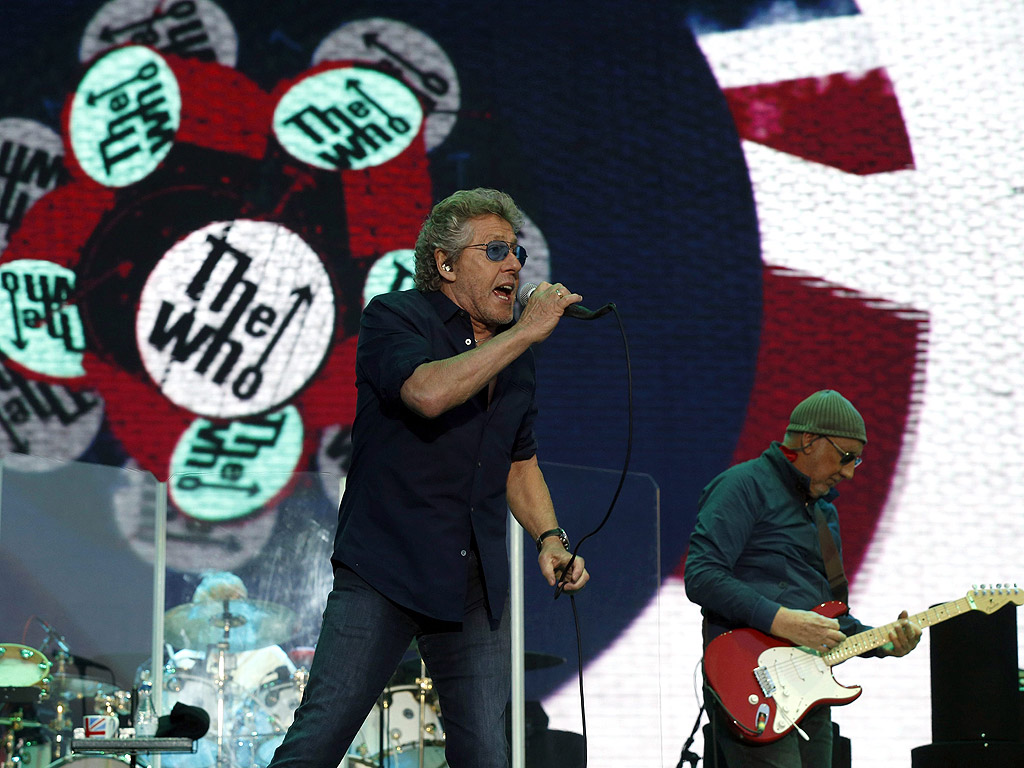 Британската група "The Who" на сцената по време на първия ден от музикалния фестивал Mad Cool в Мадрид, Испания