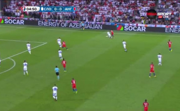 Словакия - Англия 0:0 /полувреме/