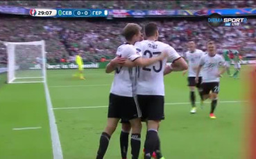 Северна Ирландия - Германия 0:1 /първо полувреме/