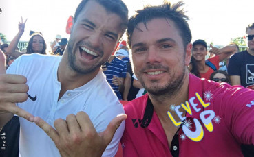 Вавринка и Димитров в звездно селфи след победата си