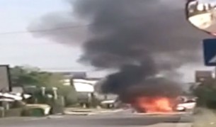 Кола изгоря на „Симеоновско шосе”