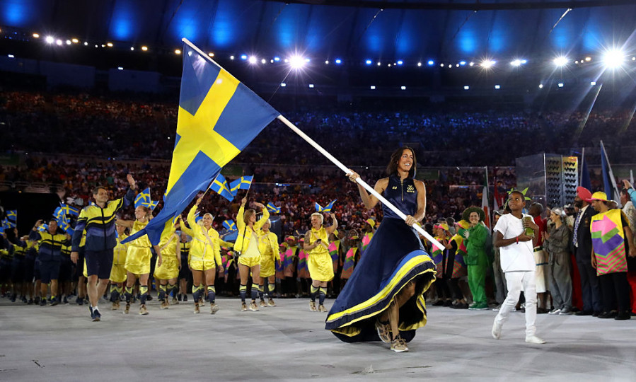 Спортистите от Швеция се представиха на откриването на Олимпиадата ето така
