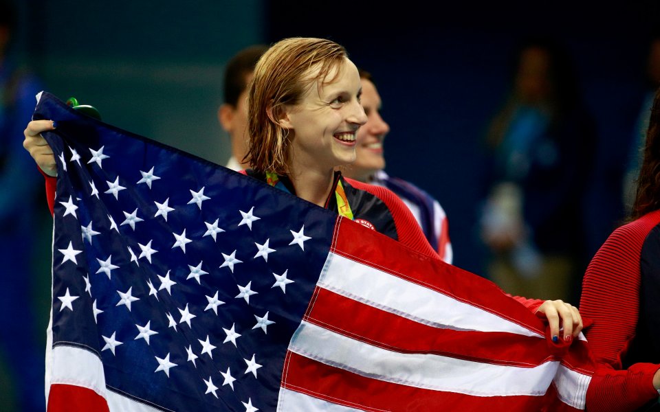 Кейти Ледецки е олимпийската шампионка на 400 метра свободен стил
