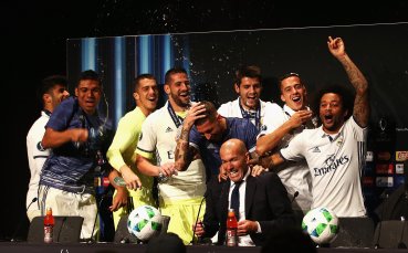 Водна баня за Зинедин Зидан след поредния трофей