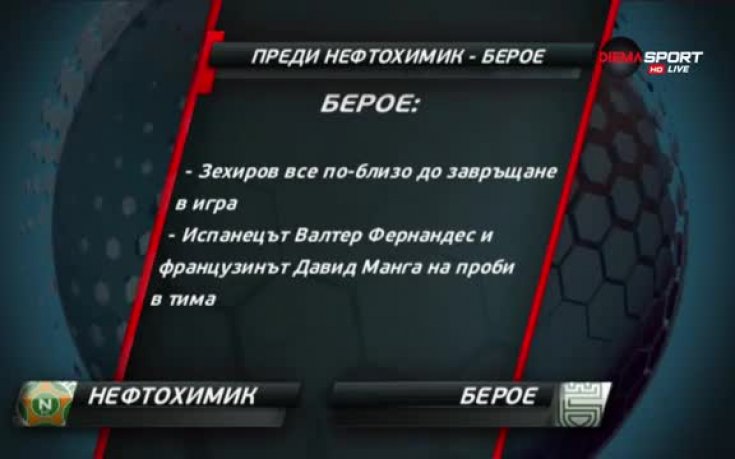 Преди Нефтохимик - Берое