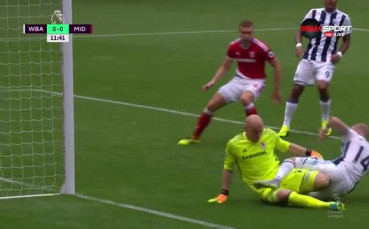 Уест Бромич - Мидълзбро 0:0 /първо полувреме/