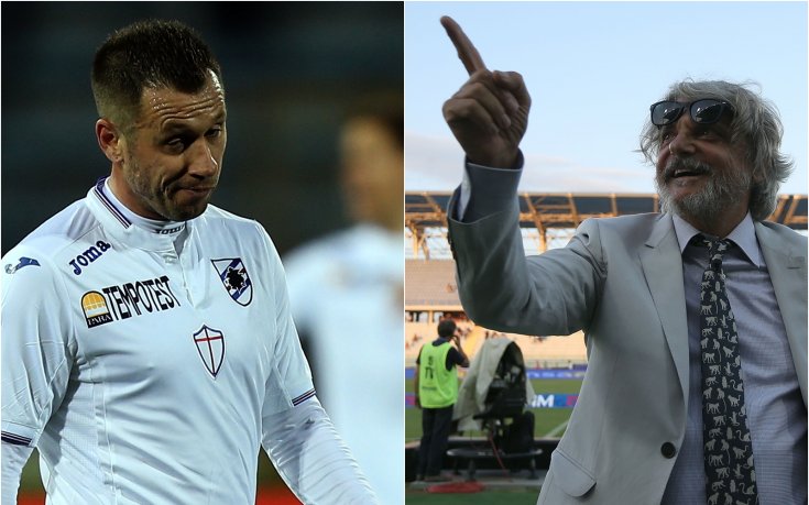 Касано лази по нервите на всички в Сампдория