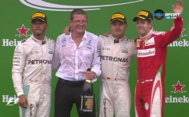 Сладко шампанско за Розберг в Италия