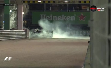 Нико Розберг с катастрофа в първата тренировка преди Гран при на Сингапур