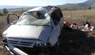 Петима пострадаха при катастрофа на АМ "Струма"