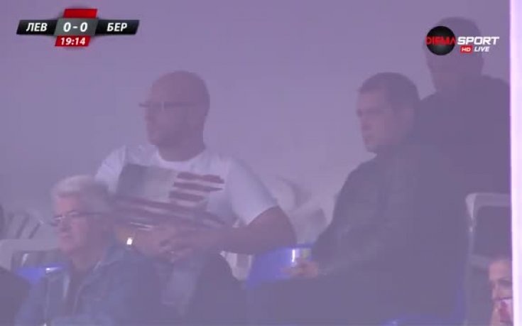 Хубчев на трибуните за Левски - Берое